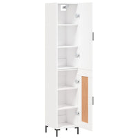 Thumbnail for Highboard Weiß 34,5x34x180 cm Holzwerkstoff