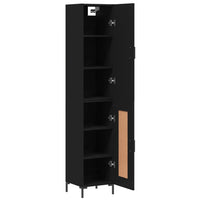 Thumbnail for Highboard Schwarz 34,5x34x180 cm Holzwerkstoff