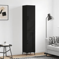 Thumbnail for Highboard Schwarz 34,5x34x180 cm Holzwerkstoff