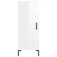 Thumbnail for Highboard Hochglanz-Weiß 34,5x34x180 cm Holzwerkstoff