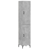 Thumbnail for Highboard Betongrau 34,5x34x180 cm Holzwerkstoff