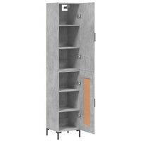 Thumbnail for Highboard Betongrau 34,5x34x180 cm Holzwerkstoff