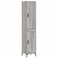 Thumbnail for Highboard Grau Sonoma 34,5x34x180 cm Holzwerkstoff