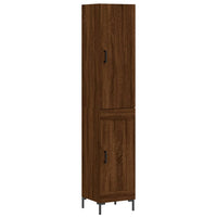 Thumbnail for Highboard Braun Eichen-Optik 34,5x34x180 cm Holzwerkstoff