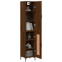 Thumbnail for Highboard Braun Eichen-Optik 34,5x34x180 cm Holzwerkstoff