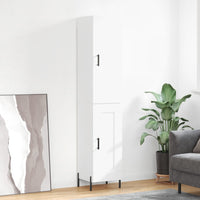 Thumbnail for Highboard Weiß 34,5x34x180 cm Holzwerkstoff