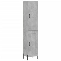 Thumbnail for Highboard Betongrau 34,5x34x180 cm Holzwerkstoff
