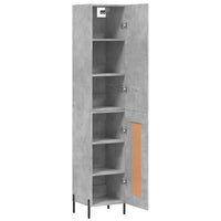 Thumbnail for Highboard Betongrau 34,5x34x180 cm Holzwerkstoff
