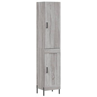 Thumbnail for Highboard Grau Sonoma 34,5x34x180 cm Holzwerkstoff