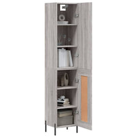Thumbnail for Highboard Grau Sonoma 34,5x34x180 cm Holzwerkstoff