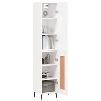 Thumbnail for Highboard Weiß 34,5x34x180 cm Holzwerkstoff