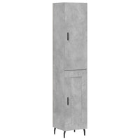 Thumbnail for Highboard Betongrau 34,5x34x180 cm Holzwerkstoff