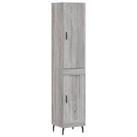 Thumbnail for Highboard Grau Sonoma 34,5x34x180 cm Holzwerkstoff