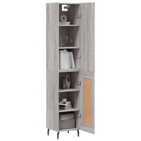Thumbnail for Highboard Grau Sonoma 34,5x34x180 cm Holzwerkstoff