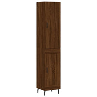 Thumbnail for Highboard Braun Eichen-Optik 34,5x34x180 cm Holzwerkstoff