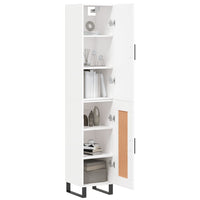 Thumbnail for Highboard Weiß 34,5x34x180 cm Holzwerkstoff