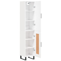 Thumbnail for Highboard Weiß 34,5x34x180 cm Holzwerkstoff