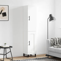 Thumbnail for Highboard Weiß 34,5x34x180 cm Holzwerkstoff