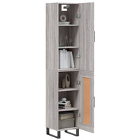 Thumbnail for Highboard Grau Sonoma 34,5x34x180 cm Holzwerkstoff