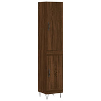 Thumbnail for Highboard Braun Eichen-Optik 34,5x34x180 cm Holzwerkstoff