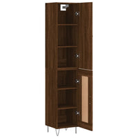Thumbnail for Highboard Braun Eichen-Optik 34,5x34x180 cm Holzwerkstoff