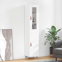 Thumbnail for Highboard Weiß 34,5x34x180 cm Holzwerkstoff