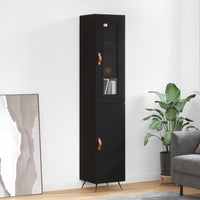 Thumbnail for Highboard Schwarz 34,5x34x180 cm Holzwerkstoff