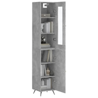 Thumbnail for Highboard Betongrau 34,5x34x180 cm Holzwerkstoff