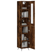 Thumbnail for Highboard Räuchereiche 34,5x34x180 cm Holzwerkstoff