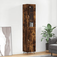 Thumbnail for Highboard Räuchereiche 34,5x34x180 cm Holzwerkstoff