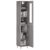 Thumbnail for Highboard Grau Sonoma 34,5x34x180 cm Holzwerkstoff