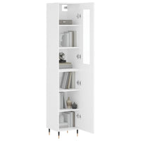 Thumbnail for Highboard Weiß 34,5x34x180 cm Holzwerkstoff