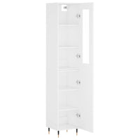 Thumbnail for Highboard Weiß 34,5x34x180 cm Holzwerkstoff