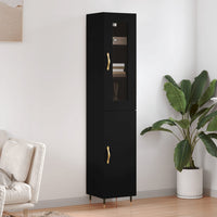 Thumbnail for Highboard Schwarz 34,5x34x180 cm Holzwerkstoff