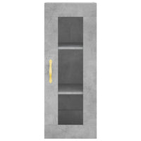 Thumbnail for Highboard Betongrau 34,5x34x180 cm Holzwerkstoff