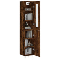 Thumbnail for Highboard Räuchereiche 34,5x34x180 cm Holzwerkstoff