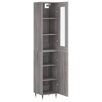 Thumbnail for Highboard Grau Sonoma 34,5x34x180 cm Holzwerkstoff