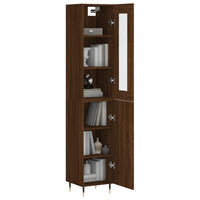 Thumbnail for Highboard Braun Eichen-Optik 34,5x34x180 cm Holzwerkstoff