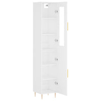 Thumbnail for Highboard Weiß 34,5x34x180 cm Holzwerkstoff