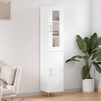 Thumbnail for Highboard Weiß 34,5x34x180 cm Holzwerkstoff