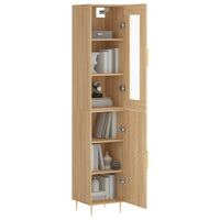 Thumbnail for Highboard Sonoma-Eiche 34,5x34x180 cm Holzwerkstoff
