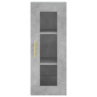 Thumbnail for Highboard Betongrau 34,5x34x180 cm Holzwerkstoff