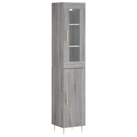 Thumbnail for Highboard Grau Sonoma 34,5x34x180 cm Holzwerkstoff