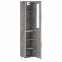 Thumbnail for Highboard Grau Sonoma 34,5x34x180 cm Holzwerkstoff