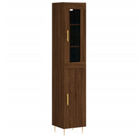 Thumbnail for Highboard Braun Eichen-Optik 34,5x34x180 cm Holzwerkstoff