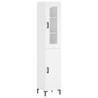 Thumbnail for Highboard Weiß 34,5x34x180 cm Holzwerkstoff