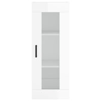 Thumbnail for Highboard Hochglanz-Weiß 34,5x34x180 cm Holzwerkstoff