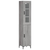 Thumbnail for Highboard Grau Sonoma 34,5x34x180 cm Holzwerkstoff