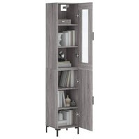 Thumbnail for Highboard Grau Sonoma 34,5x34x180 cm Holzwerkstoff