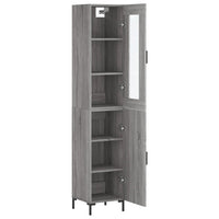 Thumbnail for Highboard Grau Sonoma 34,5x34x180 cm Holzwerkstoff